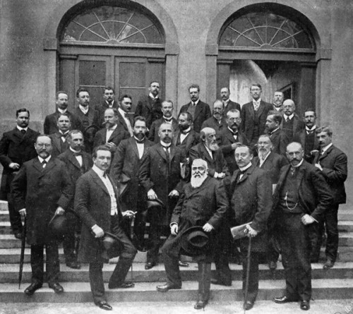 Gründungsversammlung des Verbandes der Kunstfreunde in den Ländern am Rhein, Zeitungsphoto 1904